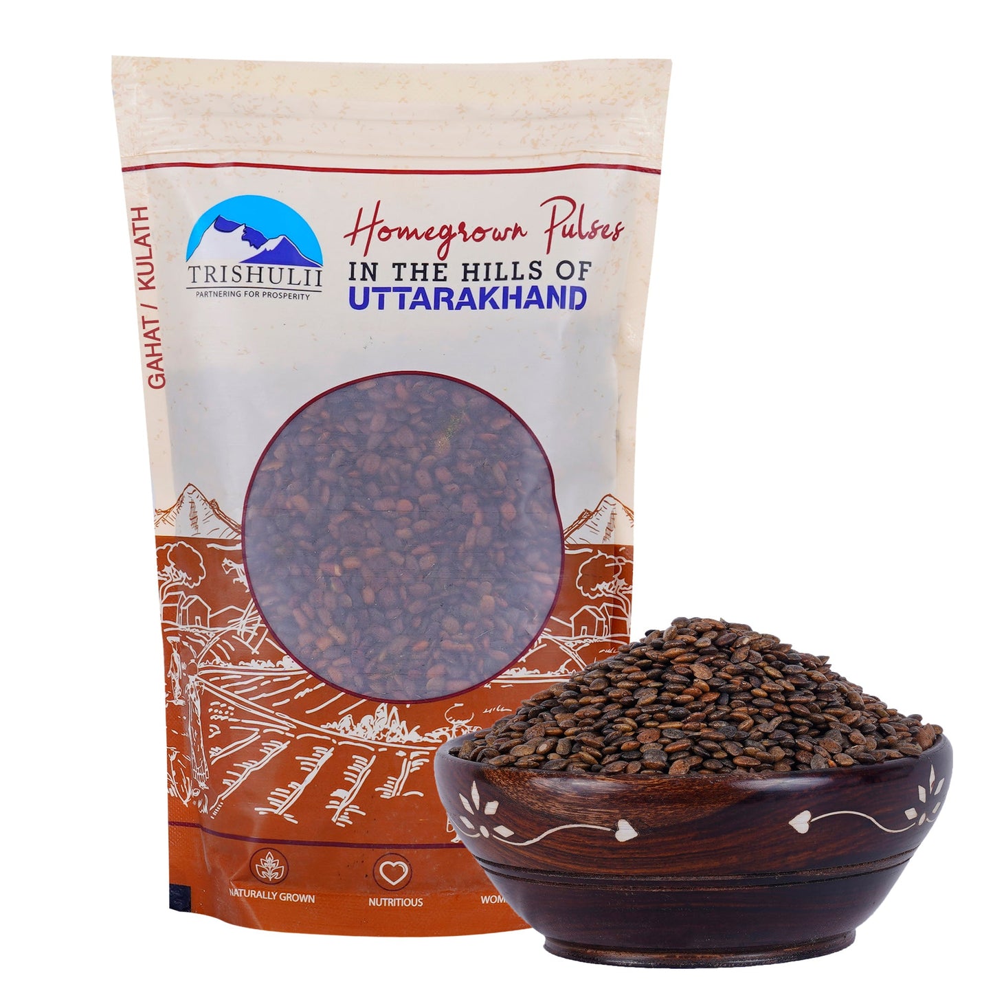 Himalayan Unpolished Brown Gahat/Kulthi Dal (500g)